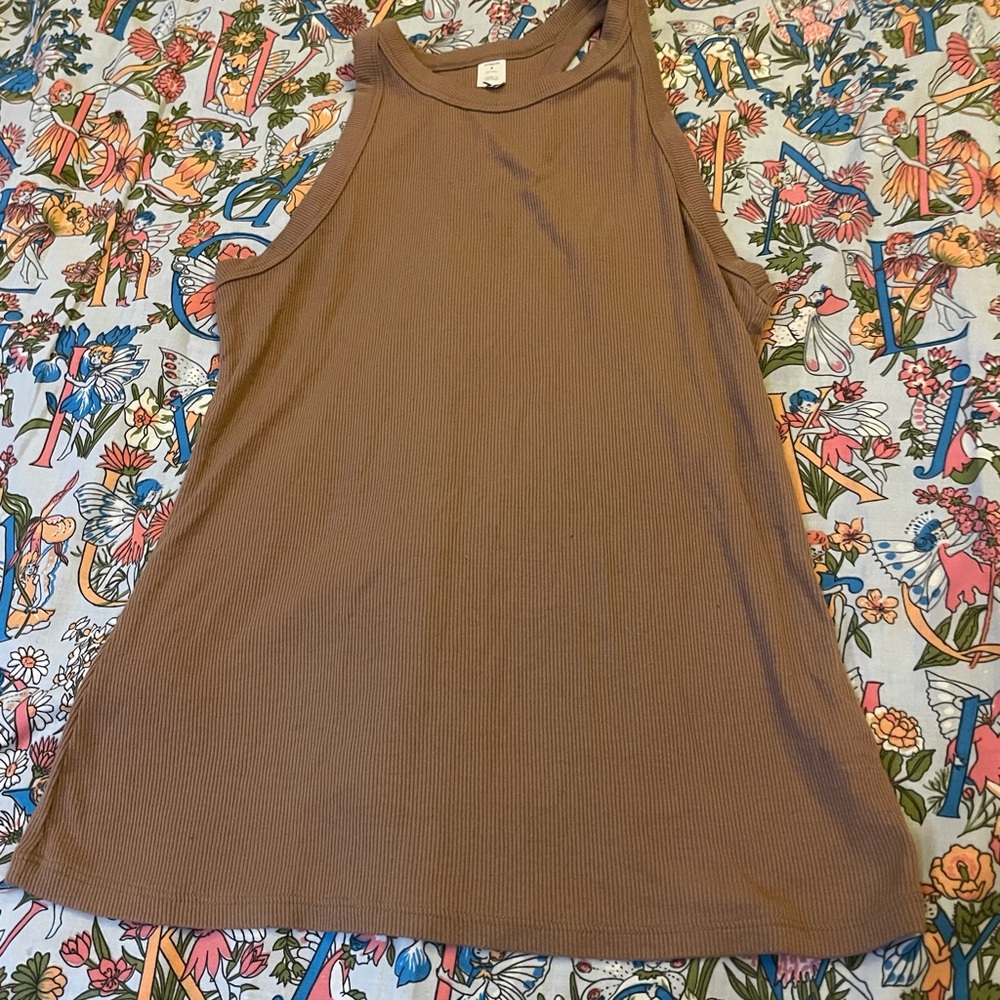 Brown Sleeveless Women's Top